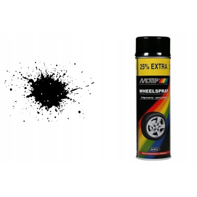 LAKIER FELGA CZARNY POŁYSK...