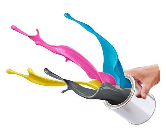 Rozlane kolory farb – energia barw